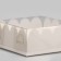 White cookie box, 7 x 7 x 3 cm