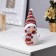 Christmas tree toy "Red Snowman" 8 cm, batteries, glow of multi (RGB)