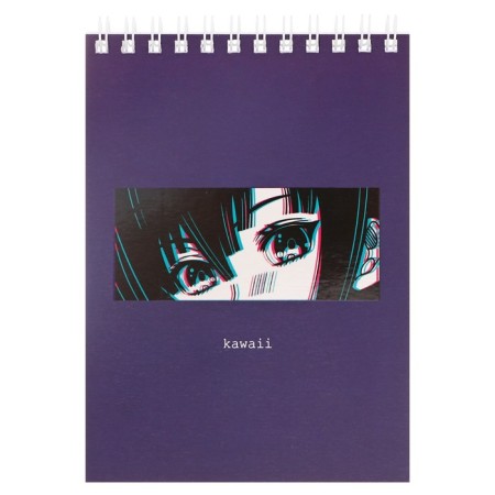 Notepad A6 60 sheets in the Meshu "Kawaii" cage, matte lamination, selective UV-lace-4