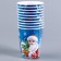 A one -time paper glass “Happy New Year”, Santa Claus, 250 ml