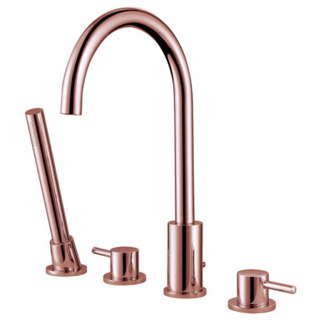 Bath mixer Abber Wasser Kreis AF8113RG, on board the bath, shower set