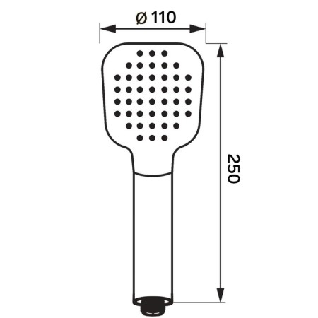 Shower Lake Zein Z420, button, plastic, 3 modes, color chromium-10