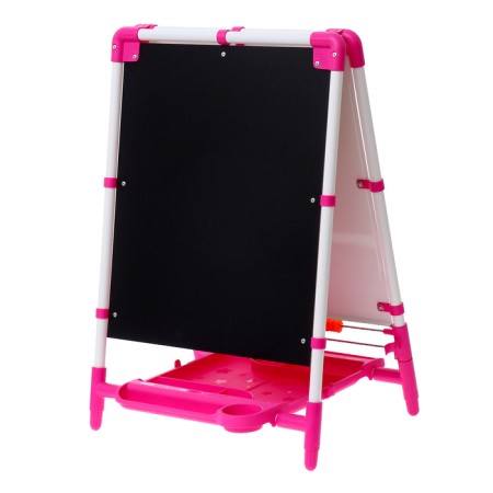 Prayer for children's bilateral “Knowledge Board” is regulated in height, + educational supplies, pink color-8