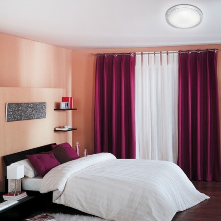 The lamp is wall-flowing Sonex. BRISA, 90W, LED, 77x600x600 mm, white, transparent color-5