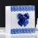 Family Bank money box with blue lace