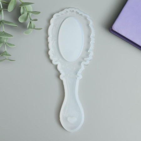 Mold Silicon "Mirror with a heart" 0.8x5.5x17 cm