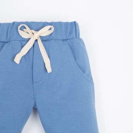 Costume: sweatshirt and pants Basic line baby, height 62-68 cm, blue-5