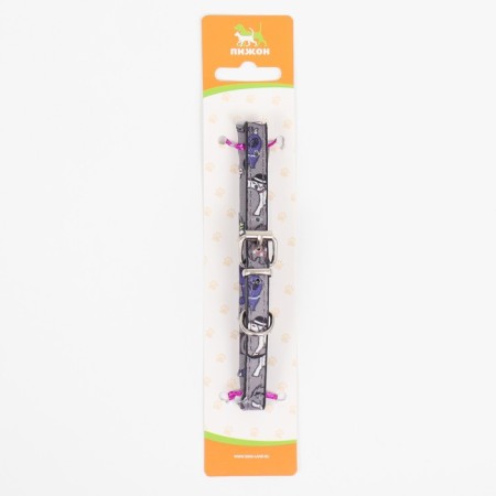 A collar with a scarf "Bright Life", 32 x 1 cm, gray-7