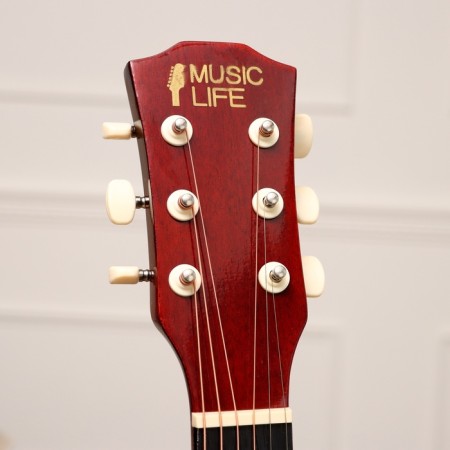 Music Life ML-50A SB guitarist set: guitar, case, strings, belt, capodasters, mediators-2