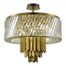 Ceiling Ceiling ST LUCE. SL1635.302.09. Nari. 9x40 watts, E14, 55x55x54 cm, brass color
