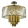 Ceiling Ceiling ST LUCE. SL1635.302.09. Nari. 9x40 watts, E14, 55x55x54 cm, brass color