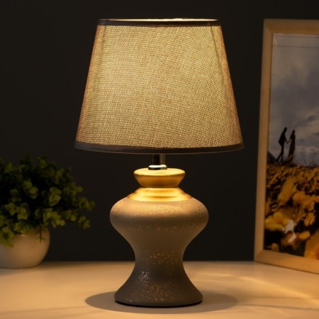 Alena table lamp E14 40W Gray-Soloto 23x23x35 cm Risalux-1