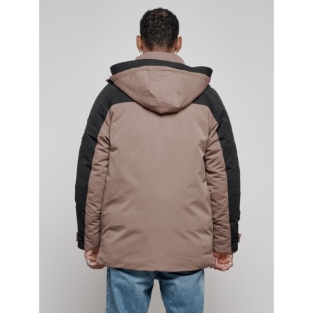 Male Winter jacket, size 48, brown color-7