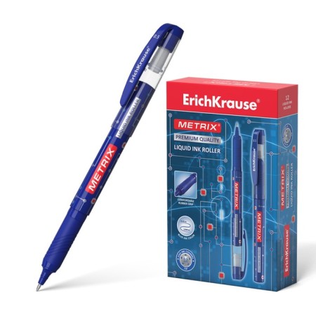 Erich Krause Metrix-roller, node 0.5, blue ink, letter length of 1200 meters