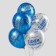 Latex ball 14 "" Male style "metal, set 25 pcs.
