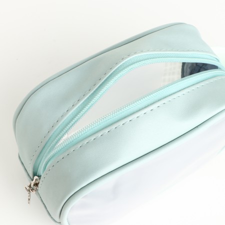 Lightning cosmetic bag, green color-2