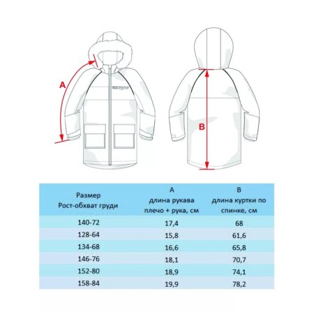 Park jacket for a boy, height 146 cm, color gray ash-6