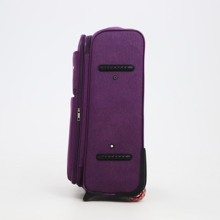 Small 24 suitcase "on lightning, code castle, with extension, purple color-2