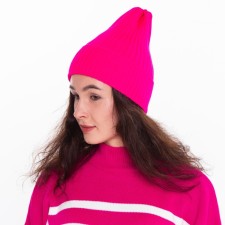 Female Winter hat, pink color, size 52-56