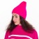Female Winter hat, pink color, size 52-56