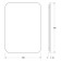 Mirror with Defesto LED backing 21 W, 50x70 cm, sensory switch, neutral white light