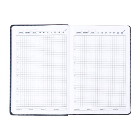 Deliciper of Leduced A5, 140 sheets in a cage, with a calculator, with a scrap, leatherette cover, mix-32