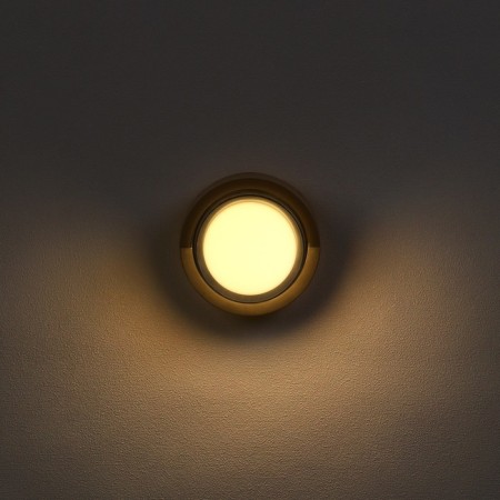 Facade lamp "City", FSD-050, 5 W, 3000K, IP65, 220 V circle, plastic, black