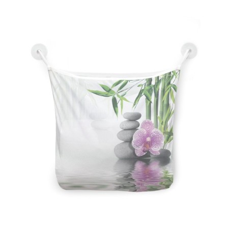 Organizer in a bath on suction cups "Treatment with stones", for storing toys and trifles, size 33x39 cm-2