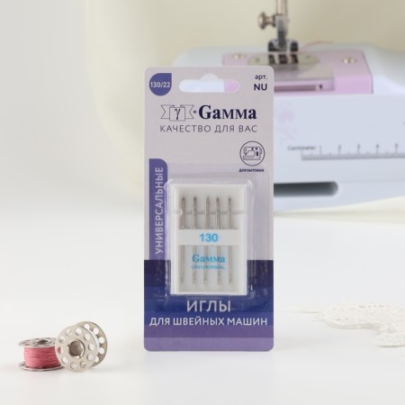 Needles for household sewing machines, universal, No. 130, 5 pcs-4