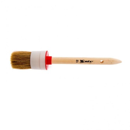 Round brush MTX 82082, natural bristles, wooden pen, 45 mm