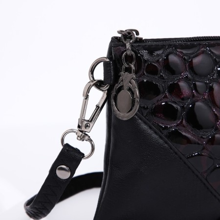 Lightning bag bag, black/purple color-4