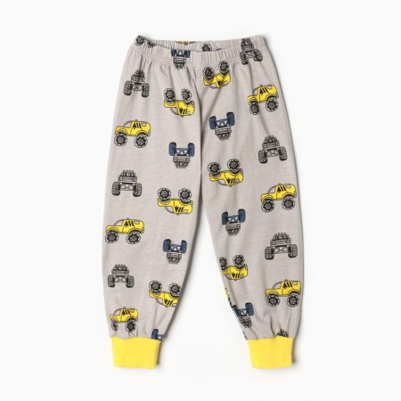 Pajamas for boys, gray color, height 98 cm-5