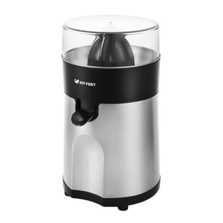 Kitfort KT-1113 juicer, for citrus fruits, 85 watts, 600 ml, silver
