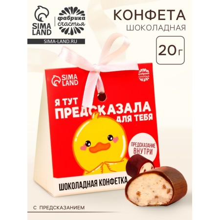 Chocolate candy "predicted for you" with a prediction, 20 g.