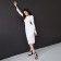 Women's dress Midi with a cut Mist p. 42, white