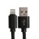 Lightning cable - usb, 2.1 a, nylon braid, 1 meter, black