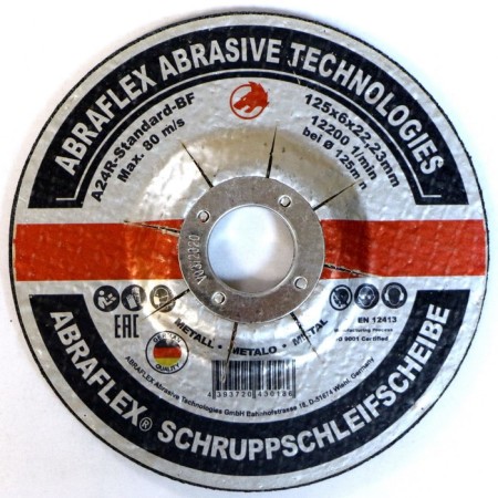 Rider Circle Abraflex A-24 Standart BF, metal, 125 x 6 x 22.2 mm