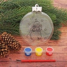 New Year's Christmas tree decoration for painting 