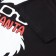 New Year. Men's T-shirt NG "Santa", Black Color, Rr. 52