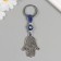 Keychain from the evil eye metal "Fatima openwork" 4.2x5.5 cm