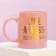 Ceramic mug Girl Boss, 300 ml, pink color