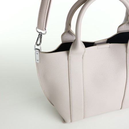 Bag Women's Tout with zipper, gray color-3