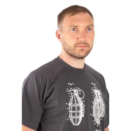 T-shirt 7.62 Grenade, Cotton, Gray, XS-6