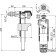 Graduation kit Alcaplast SA2000K 1/2 "Chrom, with a stop button, inlet mechanism A16 1/2 507520