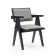 Harmony lunch chair, beech frame, polyester fabric, pageon Grey color