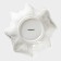 Porcelain salad Magistro "Blanche. Flower ", d = 24 cm, white color