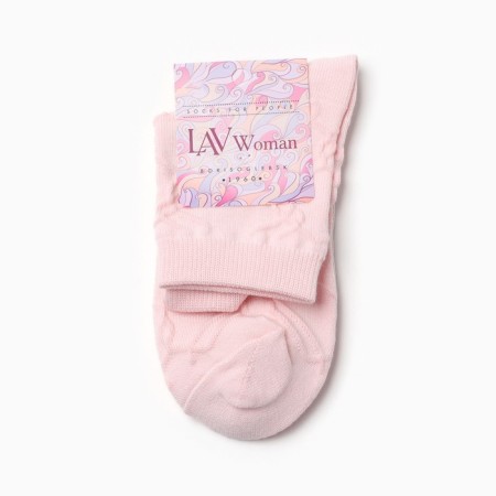 Women's socks, pink color, size 23-25-2
