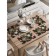 A set of napkins for setting the table "Festive decoration", rectangular, rounded edges, size 30x46 cm, 4 pcs
