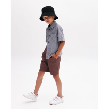 Shorts for the boy Minaku: Casual Collection Kids, chocolate color, height 128 cm-1