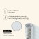 Tourist Maclay rug, with foil, 140x50x0.8 cm, white color